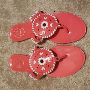 Pink Jelly Jack Rogers